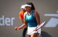 Baptiste at the Guadalajara Open Akron 2023 - Hologic WTA Tour - Day 4 (Source: Getty)
